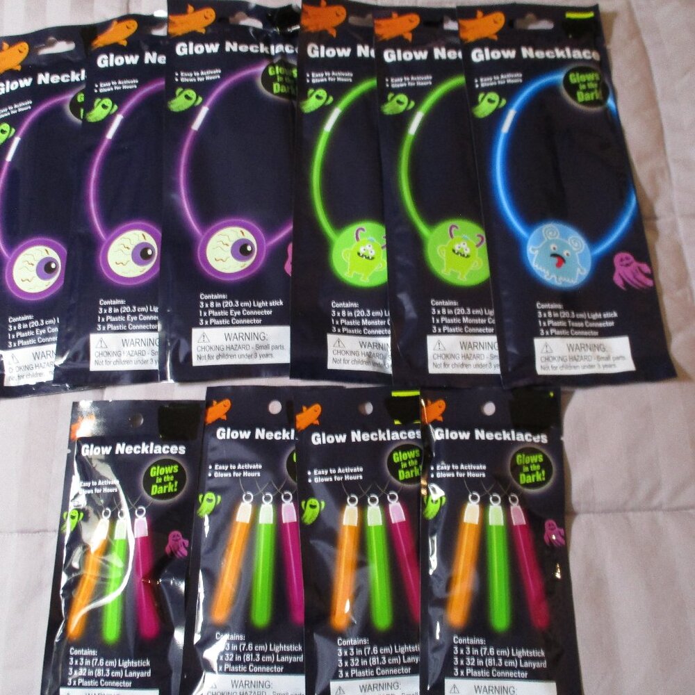 Lot of Halloween Glow Necklaces NEW